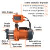 102385 - Bomba presurizadora multietapas 3/4 HP con control, Truper