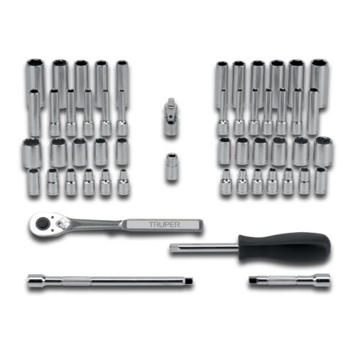 102388 - Juego de 54 herramientas cuadro 1/4" std y mm para mecánico