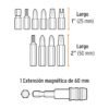 102391 - Juego de puntas mixtas 1" y 2", 80 piezas, Truper Expert