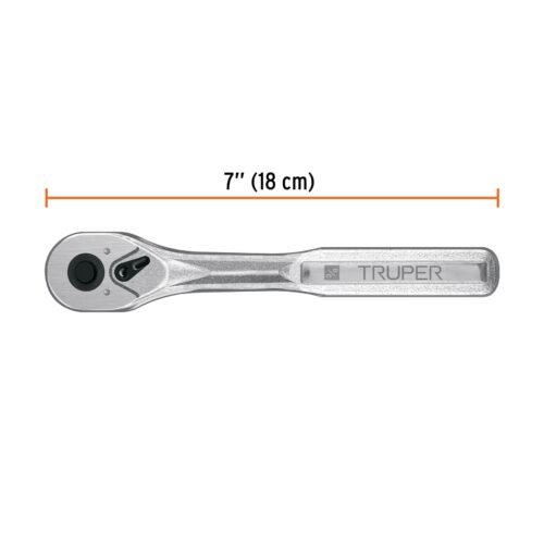 102400 - Matraca liberación rápida 72 dientes, cuadro 3/8", Truper