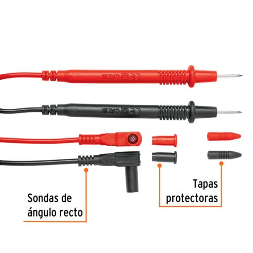 102406 - Juego de cables de prueba para multímetro, Truper