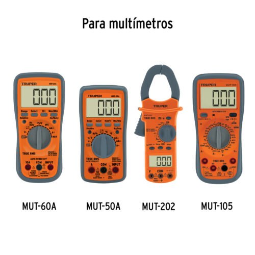 102406 - Juego de cables de prueba para multímetro, Truper