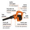 102415 - Sopladora/Aspiradora eléctrica 800 W, Truper