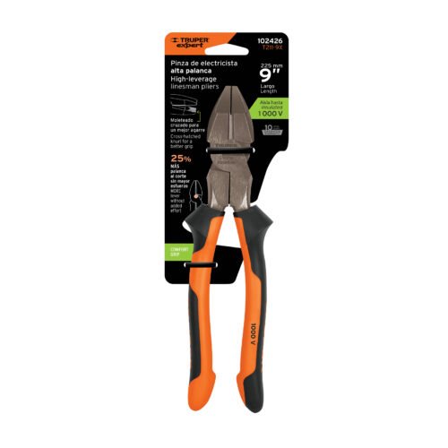 102426 - Pinza para electricista 9" alta palanca mango Comfort Grip
