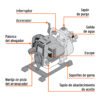 102432 - Motobomba autocebante 1"x1", gas. 1-1/3HP, agrícola, TRUPER