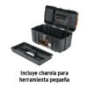 102434 - Caja para herramienta 17" c/compartimentos,broches metálicos