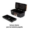 102435 - Caja para herramienta 20" c/compartimentos,broches metálicos