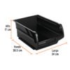 102438.2 102438 - Gaveta apilable #4.5 de plástico, 38.5 x 24 x 17 cm, TRUPER