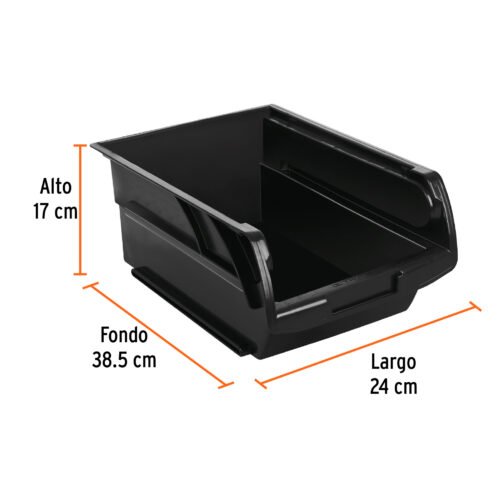 102438.2 102438 - Gaveta apilable #4.5 de plástico, 38.5 x 24 x 17 cm, TRUPER