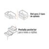 102438.3 102438 - Gaveta apilable #4.5 de plástico, 38.5 x 24 x 17 cm, TRUPER