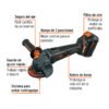 102449 - Esmeriladora 4-1/2", 20V, 1 batería 4Ah, MAX