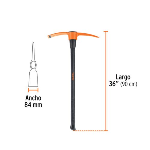 102453 - Talacho-pico 4 lb, mango fibra de vidrio 36", Truper