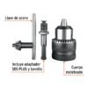 102475.1 102475 - Broquero 1/2" con llave y adaptador SDS Plus, TRUPER