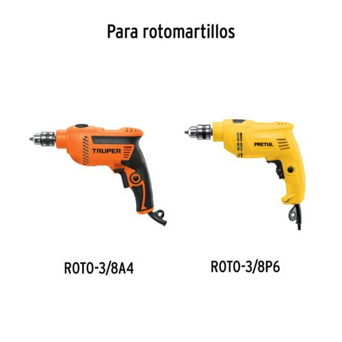 102477.2 102477 - Broquero 3/8" con llave, cuerpo estriado, TRUPER EXPERT
