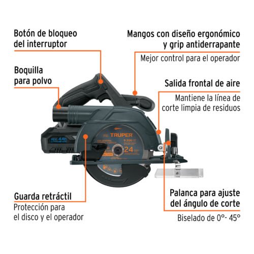 102480.1 102480 - Sierra circular 6-1/2", 20V, 1 batería 4Ah, MAX