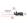 102490.2 102490 - Cortasetos inalámbrico 40V, 2 baterías 4Ah, 1 carg.dual, MAX