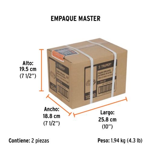 102492 - Cargador dual de baterías de ion litio 20V, TRUPER MAX