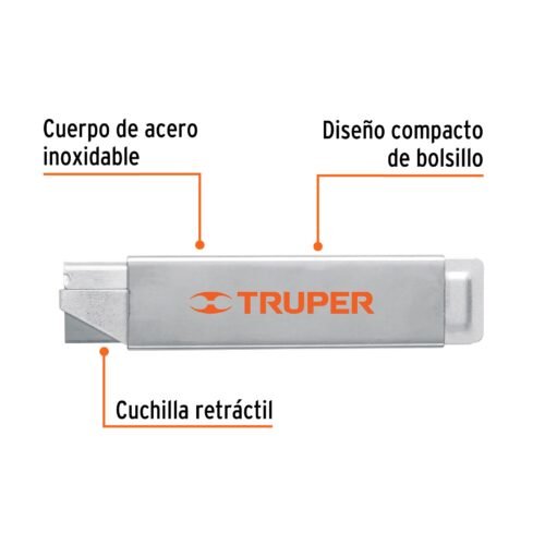 102494.1 102494 - Navaja de costilla con cuerpo metálico, Truper