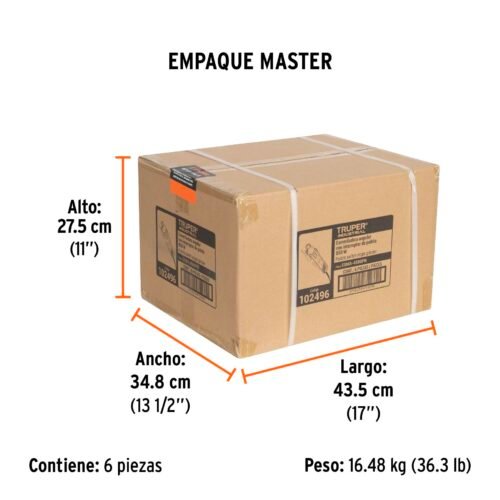 102496.1 102496 - Esmeriladora 4-1/2", 850 W, int. paleta, TRUPER INDUSTRIAL