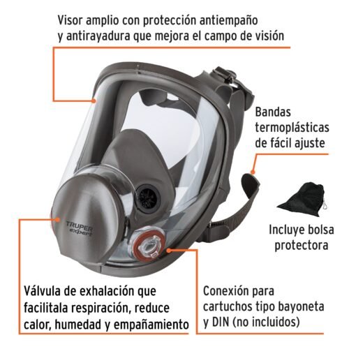 102530 - Respirador de cara completa, Truper