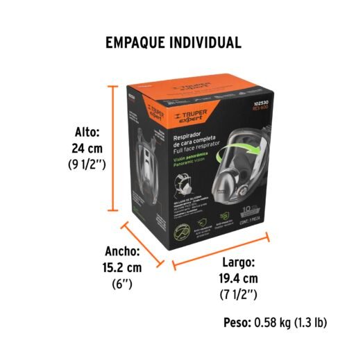 102530 - Respirador de cara completa, Truper