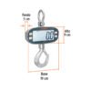 102543 - Báscula electrónica colgante, recargable, 500 kg, Truper