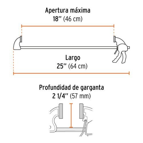 102625 - Prensa con ajuste rápido 18"