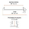 102629 - Prensa con ajuste rápido 18", uso rudo, Truper Expert