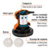 102633 - Pulidora compacta a una mano, 6", 45W, TRUPER PRO