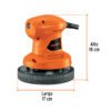 102633 - Pulidora compacta a una mano, 6", 45W, TRUPER PRO