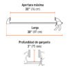 102640 - Prensa con ajuste rápido 30", uso rudo, Truper Expert