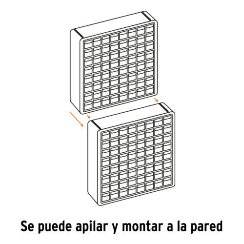 102642.4 102642 - Organizador con 44 gavetas, Truper