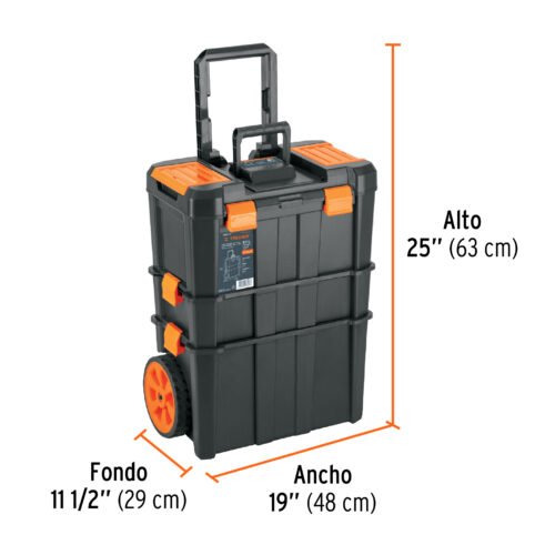 102644.2 102644 - Caja para herramienta, 19"x25" c/ruedas, 3 en 1 desmontable