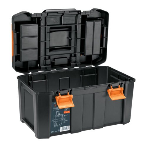 102644.5 102644 - Caja para herramienta, 19"x25" c/ruedas, 3 en 1 desmontable