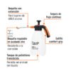 102645 - Fumigador doméstico de 2.5 litros, mango ergonómico, Expert