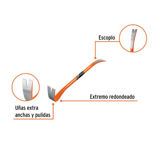 102649.1 102649 - Barreta de uña de 7/8" x 60 cm, Truper Expert