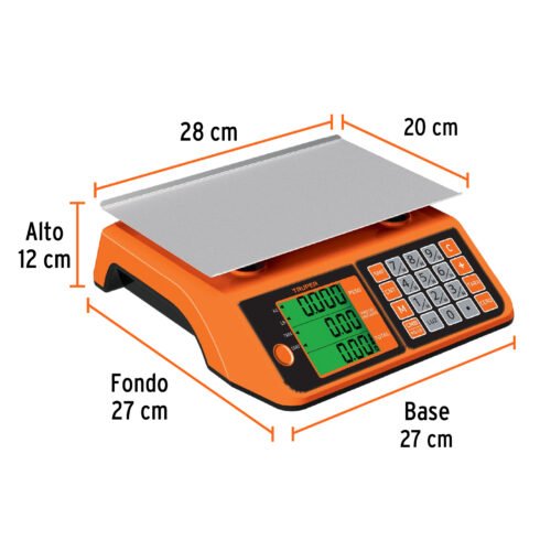 102651 - Báscula electrónica multifunciones 20 kg, Truper