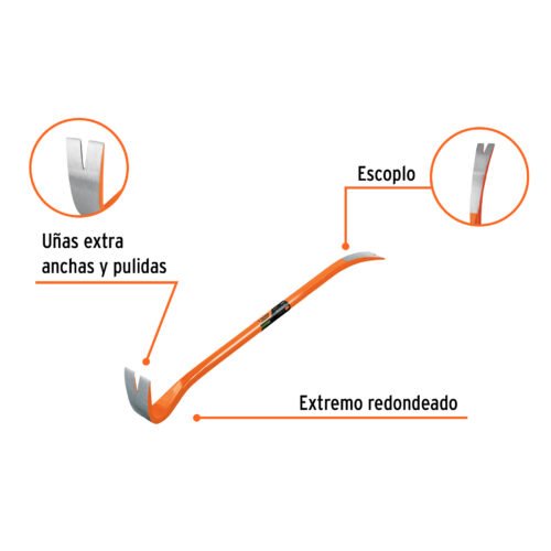 102670.1 102670 - Barreta de uña de 7/8" x 75 cm, Truper Expert