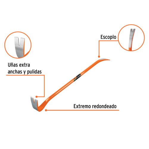102671.1 102671 - Barreta de uña de 7/8" x 90 cm, Truper Expert
