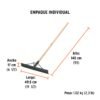 102673 - Jalador de concreto 20", mango madera 54", Truper