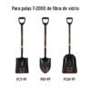 102700 - Mango de reposición para pala T-2000, fibra de vidrio, 26"