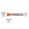 102717 - Broca para router, cola de pato, 5/16", Truper