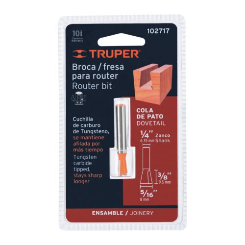 102717 - Broca para router, cola de pato, 5/16", Truper