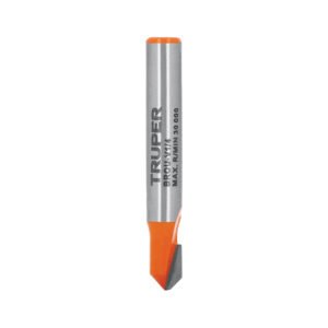 102718 - Broca para router, corte en "V", 1/4", Truper