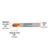 102718 - Broca para router, corte en "V", 1/4", Truper