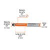 102720.2 102720 - Broca para router, corte recto, 1/4" con balero, Truper