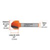 102722 - Broca para router, media caña, 5/8", Truper