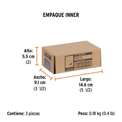 102724.4 102724 - Broca para router, rebajado, 7/8" con balero, Truper