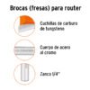 102728 - Juego de machimbrador, 5/8", con balero