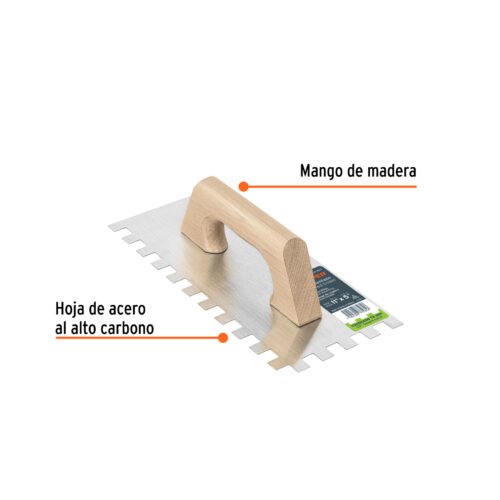 102750.1 102750 - Llana 11" dentado cuadrado 1/2", tipo español, mgo madera
